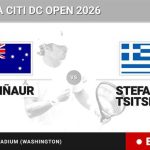 Alex de Minaur - Stefanos Tsitsipas, en directo hoy: sigue el partido de Mubadala Citi DC Open