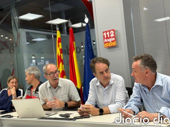 Aplazado el regreso de los desalojados por el incendio en Peñarroya de Tastavins, que continúa estabilizado