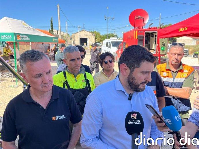 Arden más de 3.000 hectáreas en el incendio en Leciñena: "Se reaviva en zonas quemadas y genera problemas"