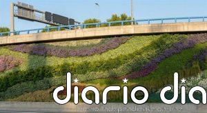 Arranca la instalación de jardines verticales en Ventas, los segundos de la M-30, listos a primeros de año