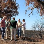 Asaja-Huelva muestra a los delegados territoriales los daños provocados por los incendios del Andévalo