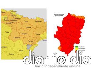 Aviso naranja por temperaturas máximas en gran parte de Aragón y alerta roja por incendios forestales en 24 zonas