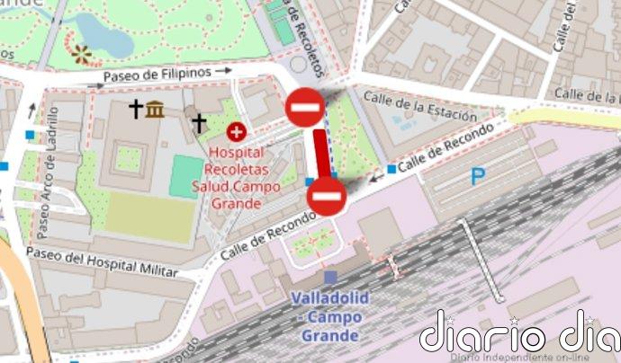 Ayuntamiento de Valladolid prevé el corte de la calle Estación del Norte la próxima semana por las obras en la terminal