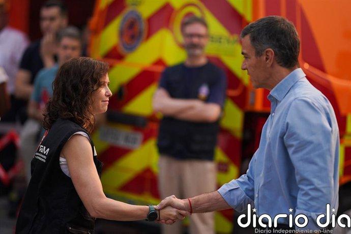 Ayuso afea a Sánchez que reclame un pacto contra emergencia climática: "No es momento de dar soluciones de brocha gorda"