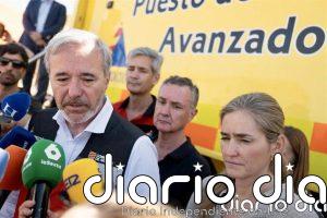 Azcón: El incendio de Orés (Zaragoza) "está descontrolado y sigue quemando muchas hectáreas"