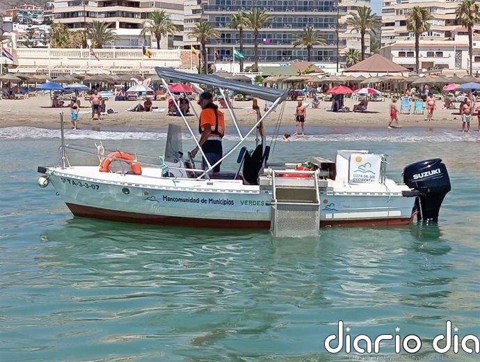 Baja en junio el volumen de residuos recogidos en el mar en la Costa del Sol Occidental