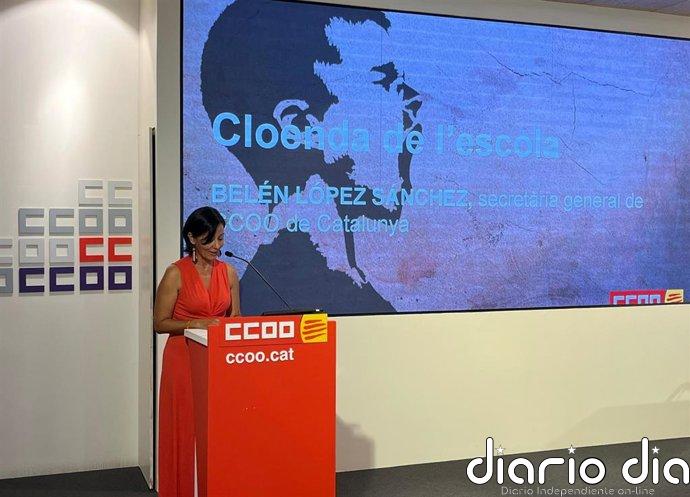 Belén López (CC.OO.) pide combatir la "falacia de la extrema derecha" porque no defienden el trabajo