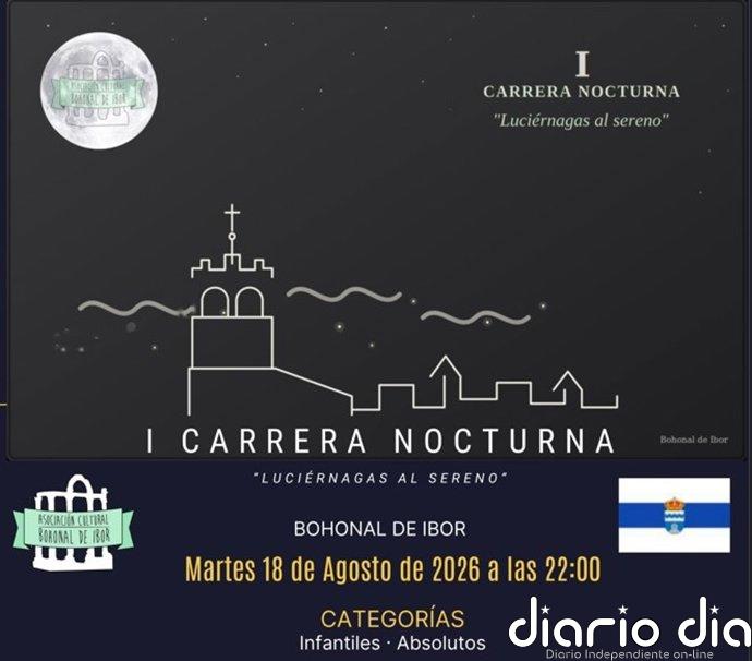 Bohonal de Ibor estrena su I Carrera Nocturna 'Luciérnagas al Sereno' el 18 de agosto
