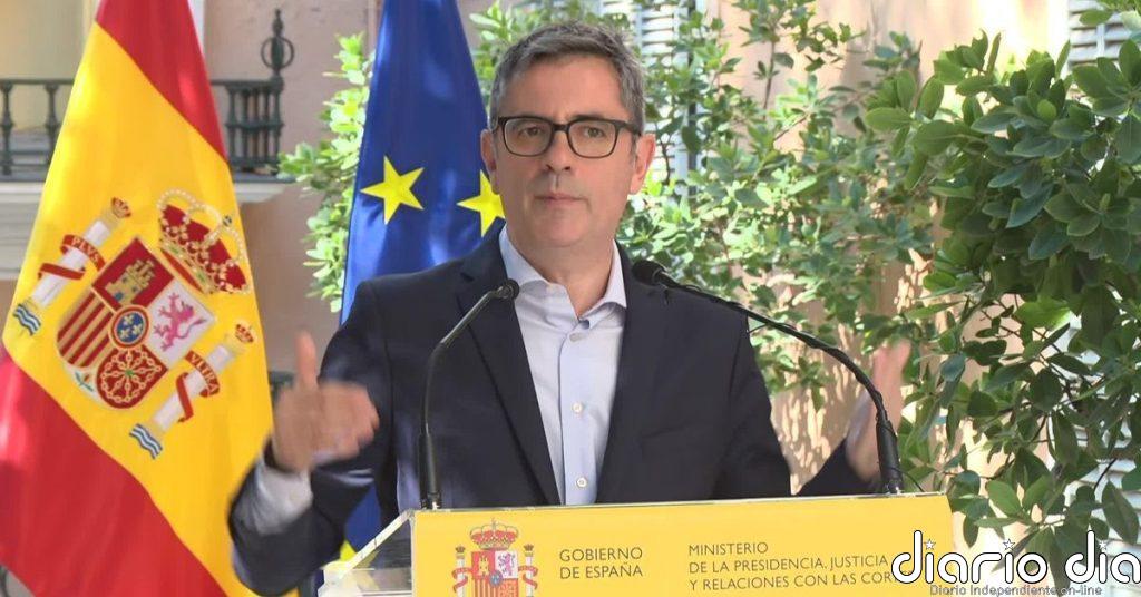 Bolaños: "Solo espero que PP y VOX no manden a nadie disfrazado de bisonte en la próxima constitución de las Cortes Generales"
