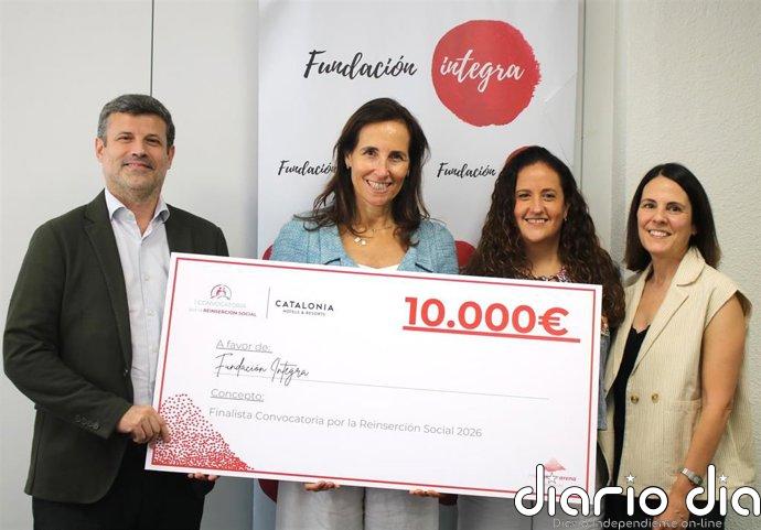 Catalonia Hotel Group destina 10.000 euros a la inserción laboral de personas en exclusión