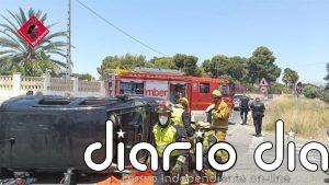 Cinco heridos en un accidente entre dos coches en la CV-819 a su paso por Mutxamel