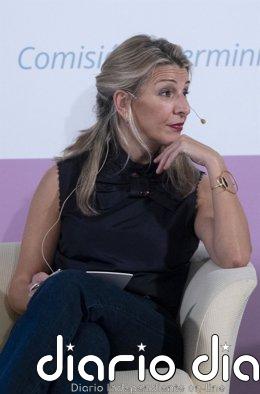 ConArte lamenta que el desarrollo del Estatuto del Artista haya dejado fuera la IA: "Es una cuestión cardinal y básica" Archivo - La vicepresidenta segunda del Gobierno y ministra de Trabajo y Economía Social, Yolanda Díaz, participa en un diálogo abierto con el sector artístico en el Palacio de Zurbano, a 16 de enero de 2023, en Madrid (España). Los ministros de Trabajo,