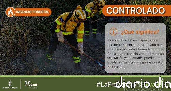 Continúan las labores para extinguir el incendio de Retuerta del Bullaque, que ya está controlado