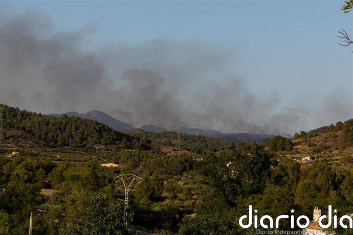 Controlado el incendio de Soneja (Castellón)