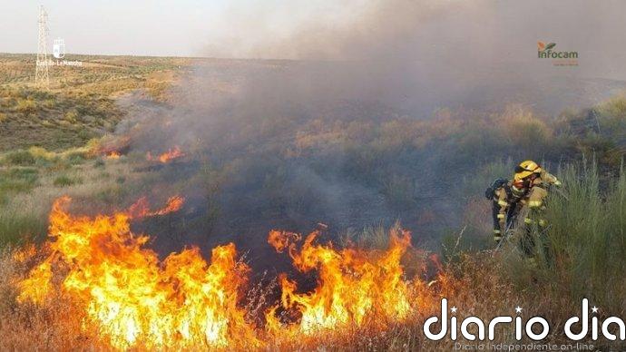 Controlado el incendio forestal en el municipio toledano de La Guardia
