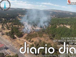 Controlado en menos de dos horas el fuego en Las Navas (Ávila) que fue declarado IGR-1