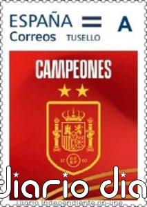 Correos emite un sello especial conmemorativo por la victoria de España en el Mundial