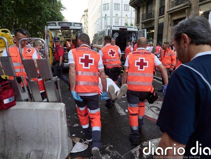 Cruz Roja atiende a 55 personas en el quinto encierro de los Sanfermines