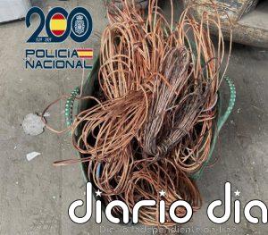 Cuatro detenidos por más de una treintena de robos de cableado de cobre en Málaga