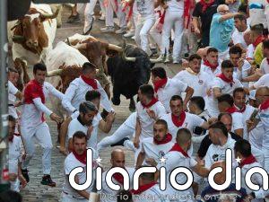 Cuatro heridos por contusiones en el primer encierro de las fiestas de San Fermín