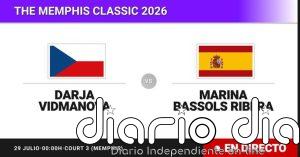 Darja Vidmanova - Marina Bassols Ribera, en directo hoy: sigue el partido de The Memphis Classic