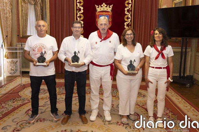 David Bordes Santamaría, recibe el San Fermín de Oro del XXIV Concurso Internacional de Fuegos Artificiales