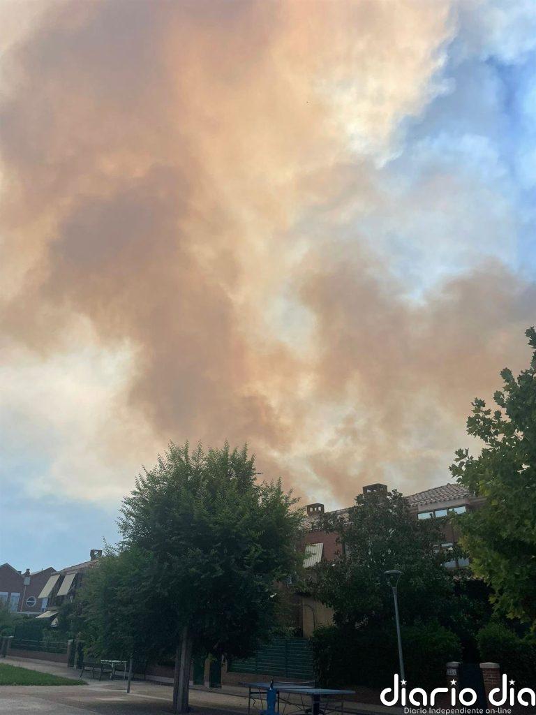 Declarado el nivel '1' de PLATECAR tras un incendio en una finca de cereal y matorral, en Logroño