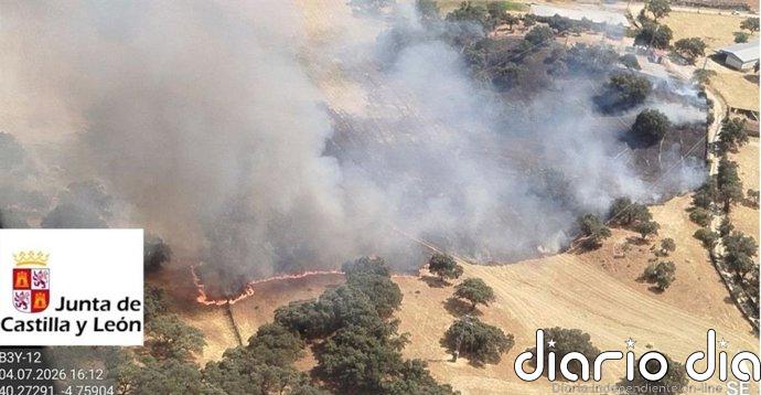 Declarado un incendio forestal de gravedad 1 en Casavieja (Ávila)