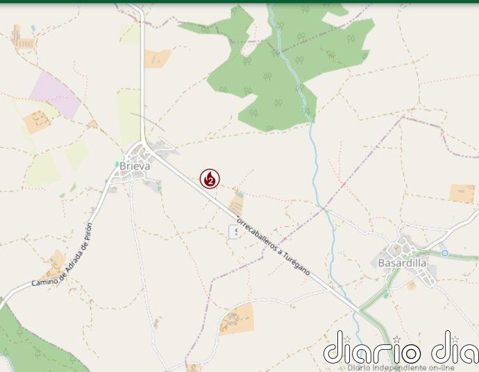 Desalojados ocho pueblos de Segovia por el incendio de Brieva y cortadas varias carreteras