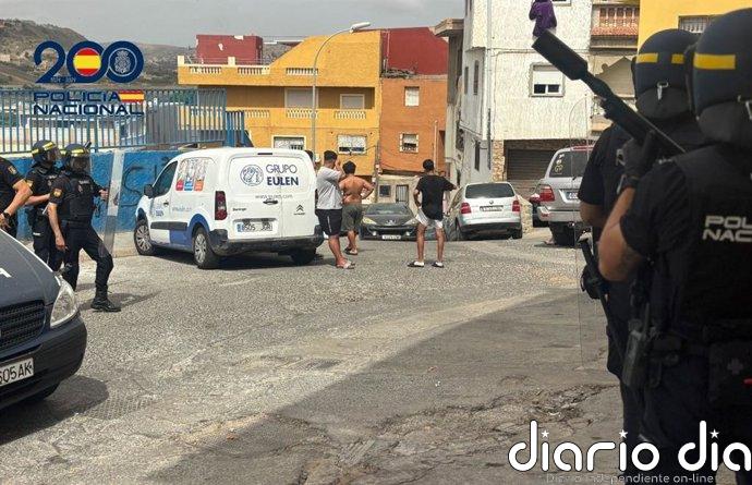 Desarticulado en Melilla un grupo de tráfico de cocaína y heroína tras un operativo con seis policías heridos