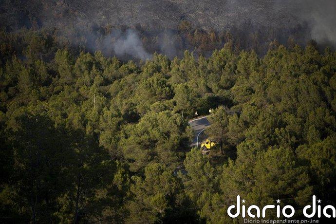 Desconfinan Pla de Manlleu (Tarragona) por la mejora de las condiciones del incendio forestal