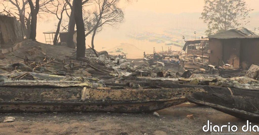 Desoladoras imágenes de los destrozos del fuego en la zona del pantano de San Juan