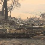 Desoladoras imágenes de los destrozos del fuego en la zona del pantano de San Juan
