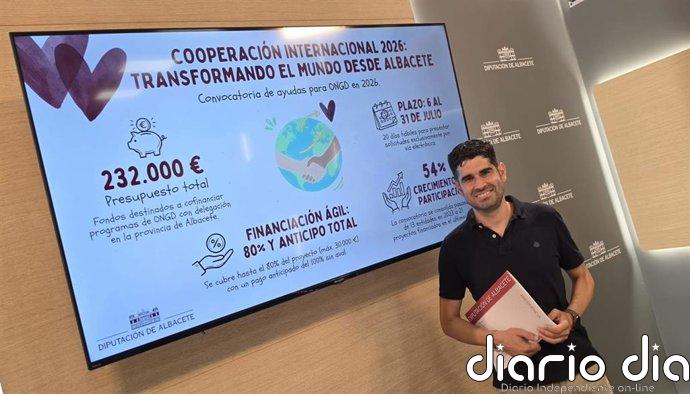 Diputación Albacete abre nueva convocatoria dotada con 232.000 euros para apoyar proyectos de desarrollo de ONGDs