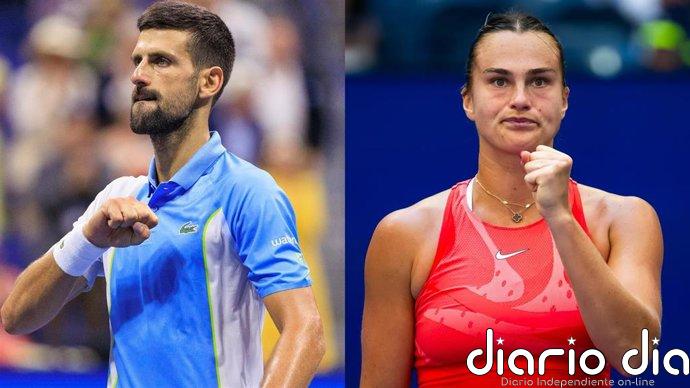 Djokovic y Sabalenka lideran el cuadro de dobles mixto del US Open