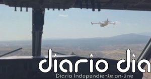 Dos aviones griegos participan en las labores de extinción en Burgohondo