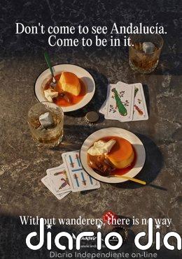 Dos estudiantes de la UMA, finalistas de los premios 'El Sol' de publicidad con una campaña de turismo responsable Ejemplo de uno de los carteles que presentaron para participar en los premios 'El Sol'