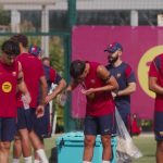 El Barça completa su primera sesión de la jornada