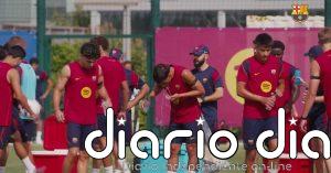 El Barça completa su primera sesión de la jornada
