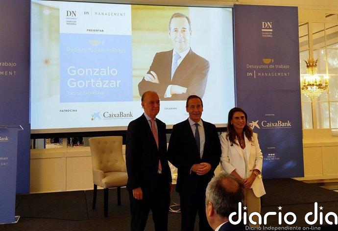 El CEO de CaixaBank destaca el "extraordinario" tejido industrial de Navarra y su "empuje empresarial"