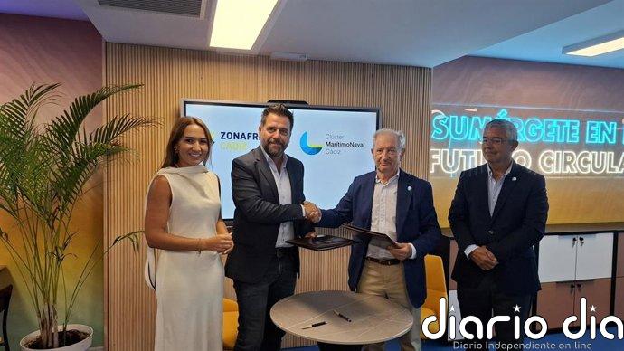 El Clúster Marítimo Naval de Cádiz traslada su sede al edificio Zona Base Incubazul de la Zona Franca