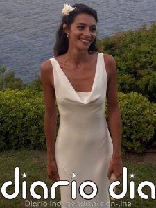 El escote del segundo vestido de novia de Rocío Crusset: la clave de su impresionante look en Ibiza