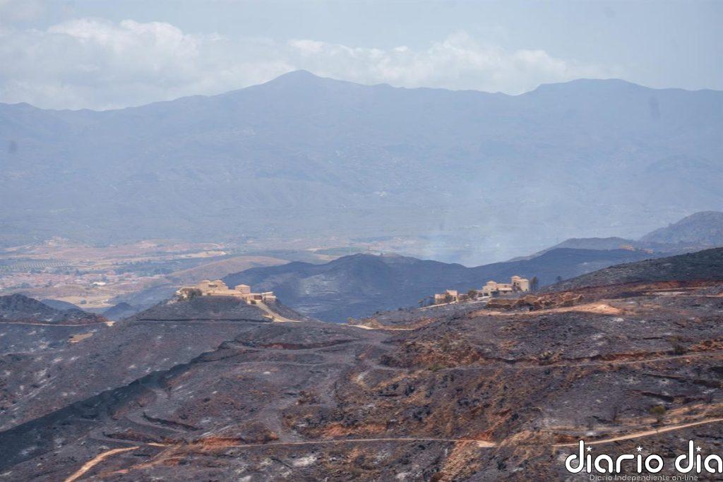 El incendio de Los Gallardos (Almería) se estanca y da una "perspectiva favorable" para su estabilización