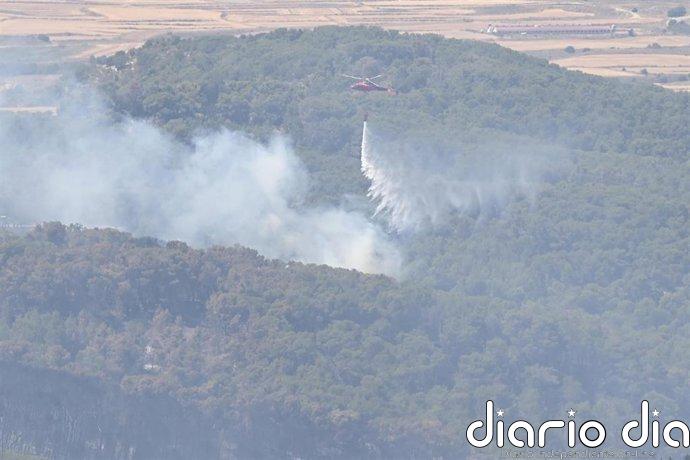 El operativo de extinción de incendios del Gobierno de Aragón trabaja en Leciñena y Morillo de Monclús