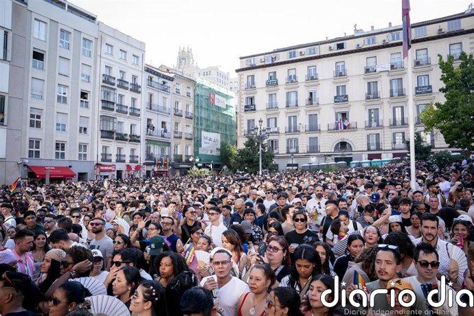 El pregón del Orgullo LGTBIQ+ de Madrid se desarrolló con "normalidad" salvo alguna incidencia leve