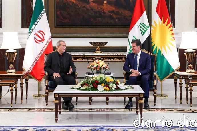 El presidente del Kurdistán iraquí rinde homenaje al difunto ayatolá Jameneí y se reúne con los líderes iraníes
