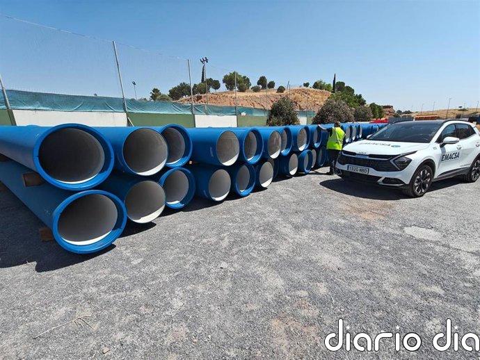 Emacsa inicia las obras de nueva arteria de abastecimiento y una red de no potable en Ingeniero Ruiz de Azúa