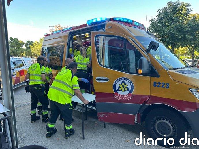 En estado grave un hombre tras sufrir un golpe de calor en la calle Illescas