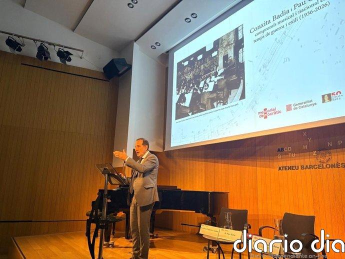 Espadaler afirma que recordar a Conxita Badia y Pau Casals es "preservar los valores democráticos"