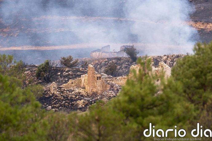 Estabilizado el incendio de Ejulve (Teruel) tras calcinar 1.400 hectáreas